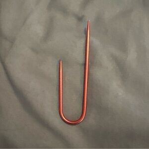 Pink Open Ended Knitting Cablestitch Holder Metal Hook